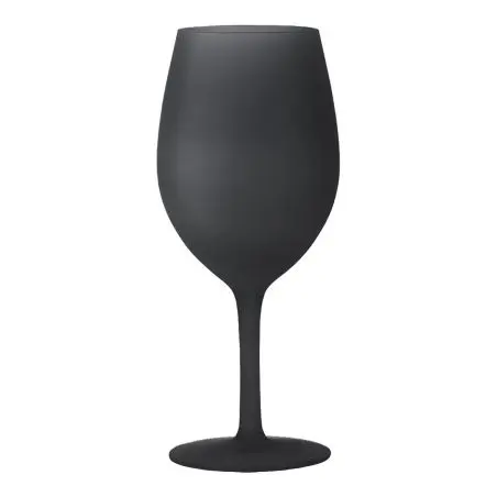 Sada pohárov na víno Blacksatin