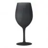 Set pahare de vin satinat negru