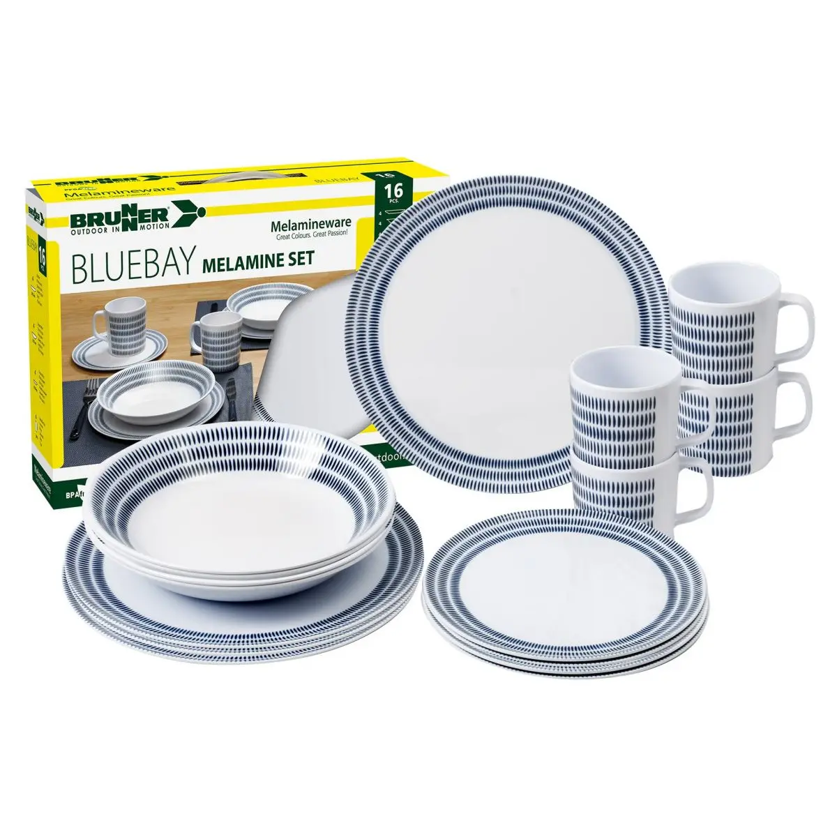 Set veselă Bluebay - 16 bucăți
