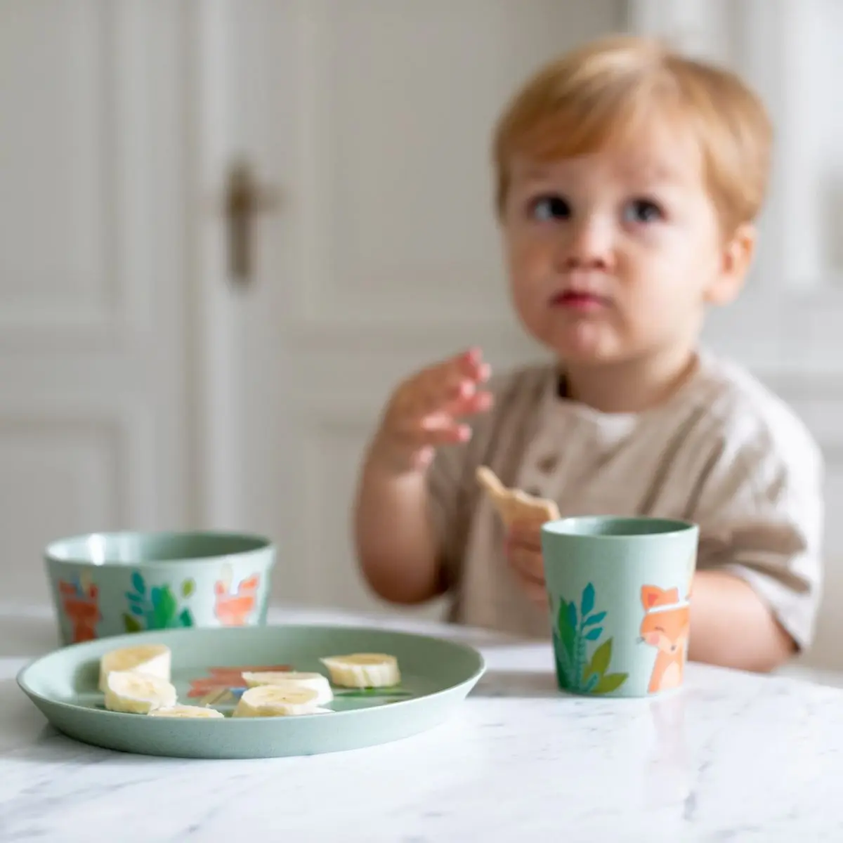 Gyermek étkészlet Connect Harry 3 darabos készlet - kis tányér + tál + bögre