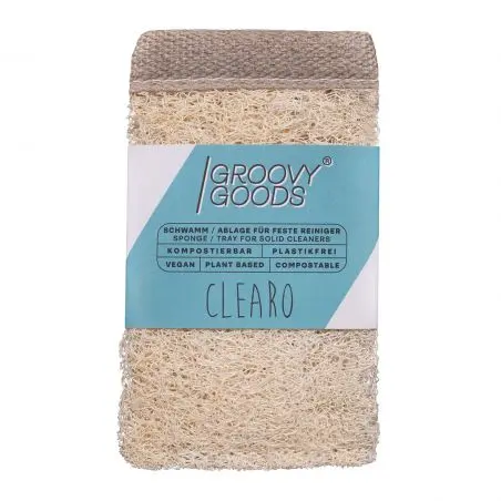 Burete Clearo-Luffa și tavă de detergent solid
