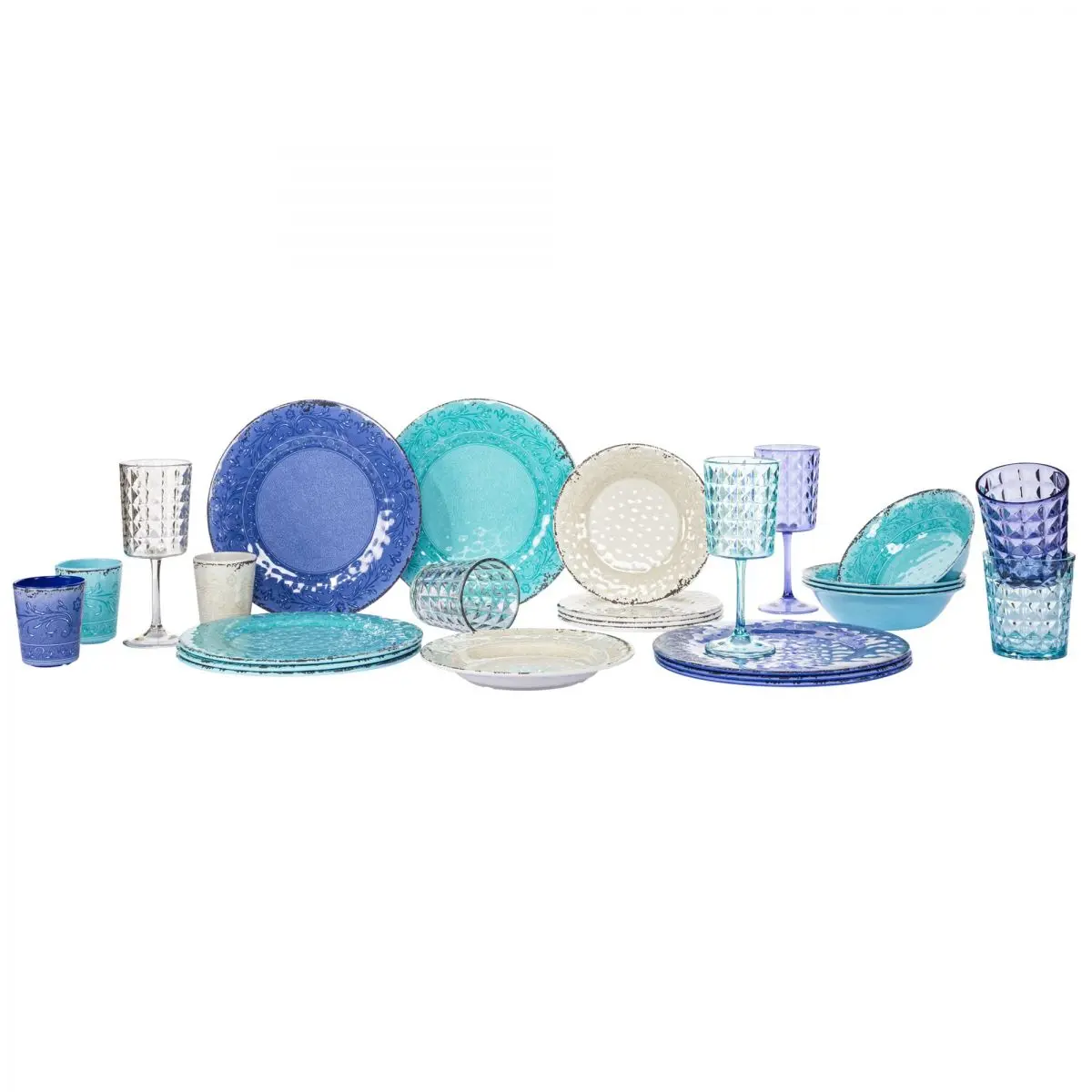 Seria de vesela Stone Line - set de vesela din 12 piese, opal