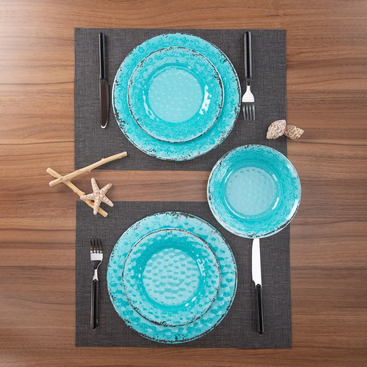 Seria de vesela Stone Line - set de vesela din 12 piese, opal