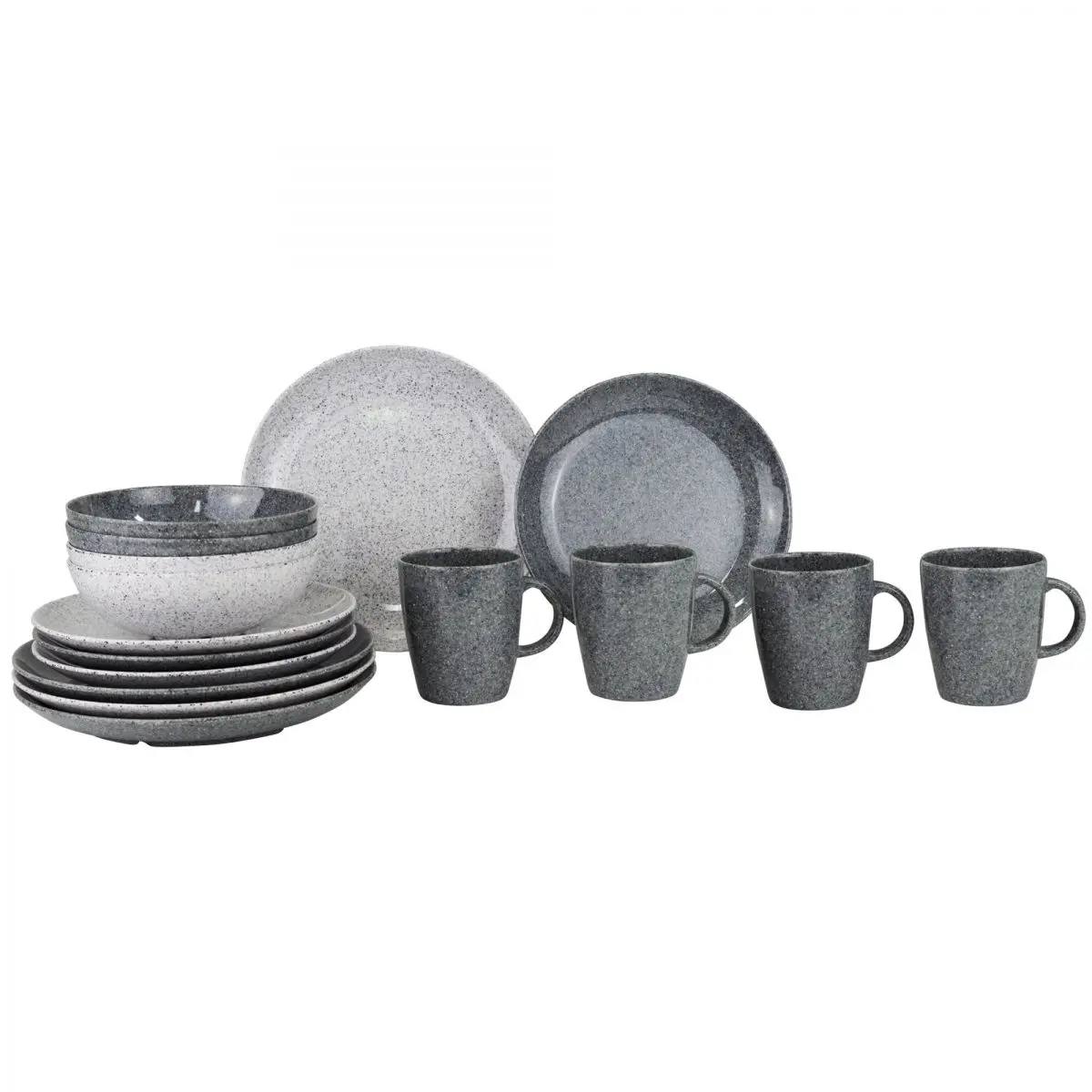 Seria de vase Classic Line Granit - set de vase 16 buc.