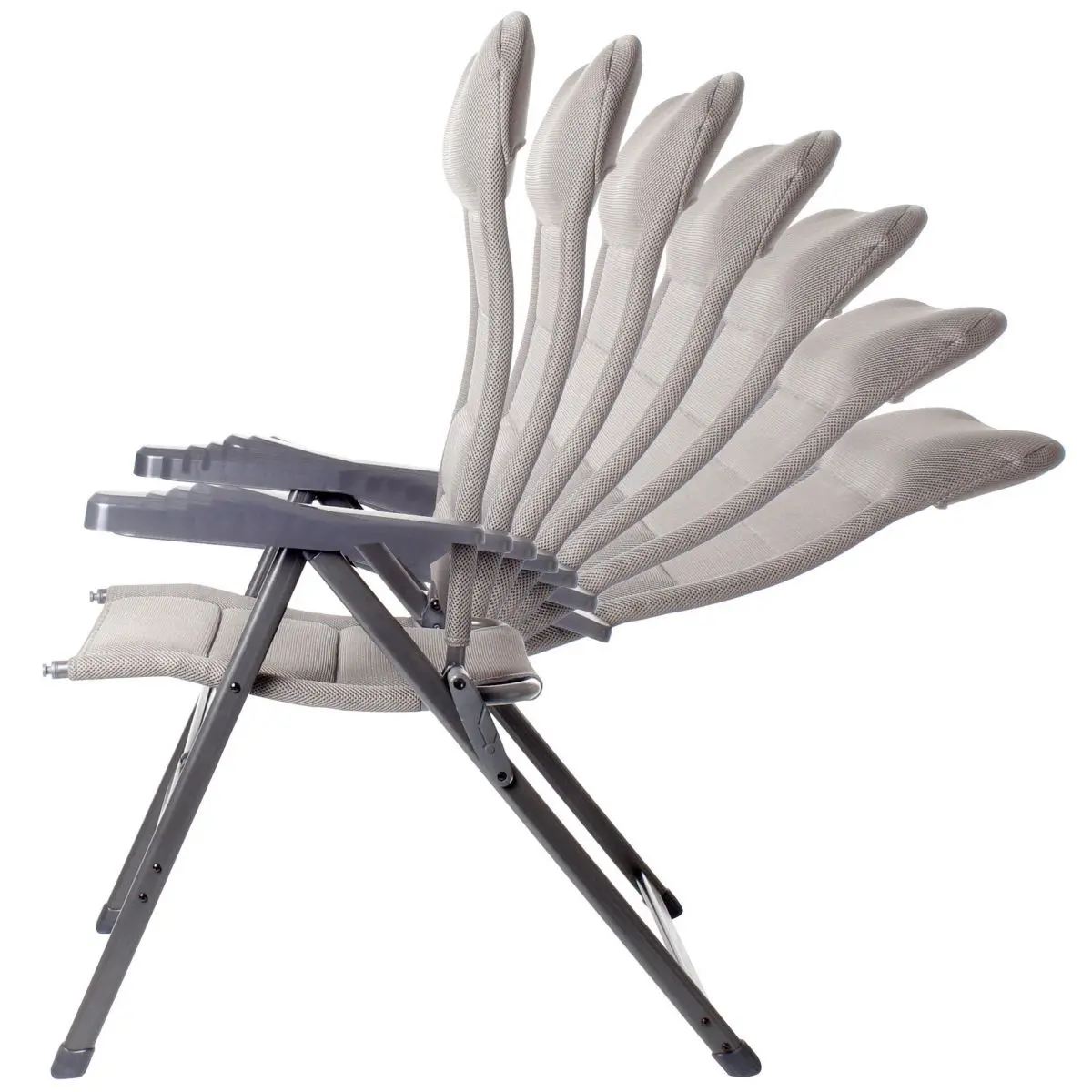 Seria mobilier Aravel 3D - Scaun de camping 3D M, gri deschis