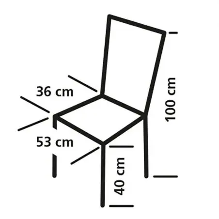 Összecsukható szék York - Könnyű összecsukható szék