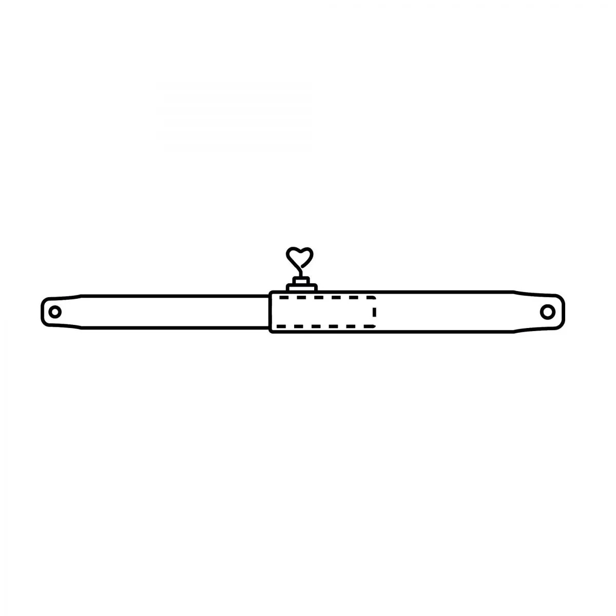Lépcső- és gerincrúd - 22 mm-es acél, 200-280 cm
