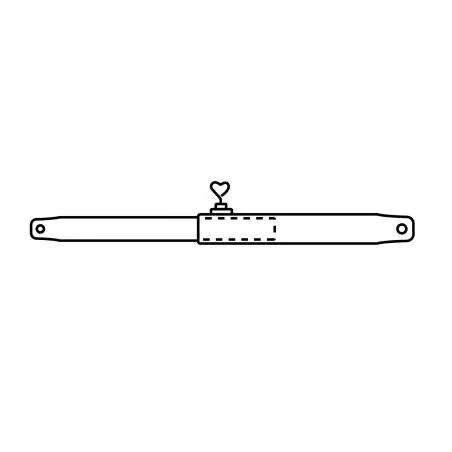 Lépcső- és gerincrúd - 22 mm-es acél, 200-280 cm