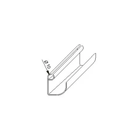 Jgheab copertina - PVC, lungime 260 cm