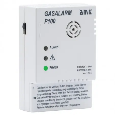 Plynový alarm P100 so spínacím výstupom
