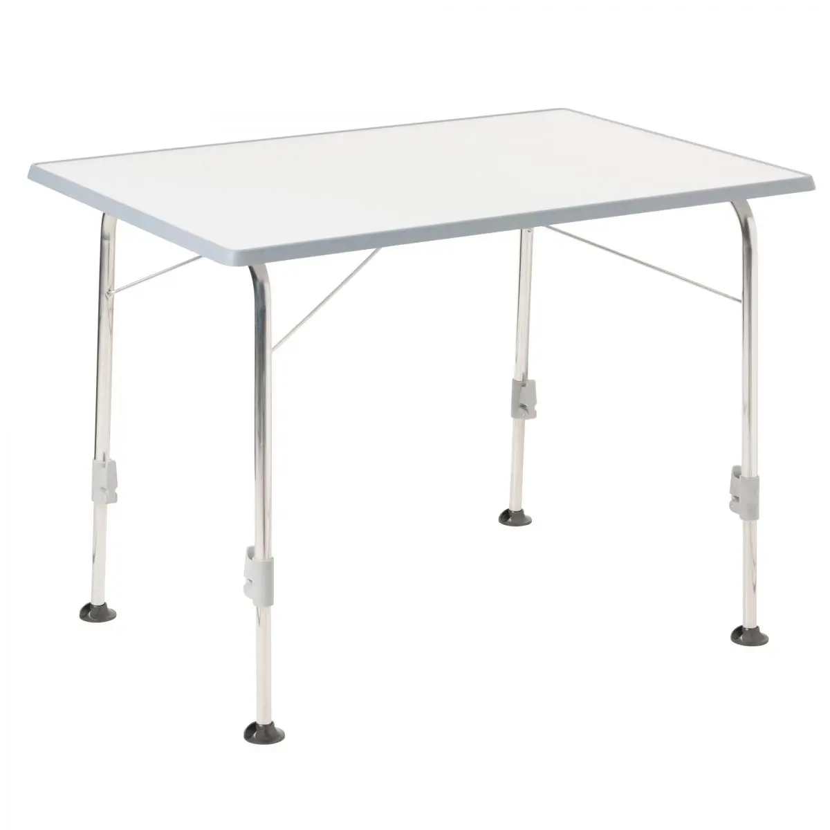 Masa de camping stabila - gri deschis, 100 x 68 cm