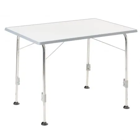 Masa de camping stabila - gri deschis, 100 x 68 cm