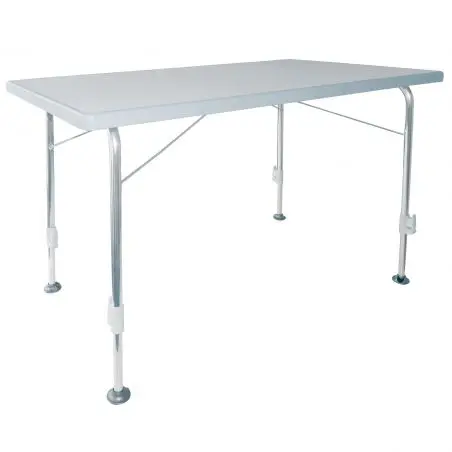 Kempingový stôl Stabilic - svetlosivý, 115 x 70 cm