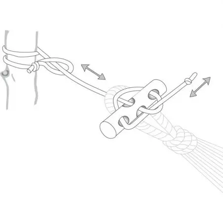 Mikrokötél kötélkészlet függőágyhoz - 150 kg-ig terhelhető