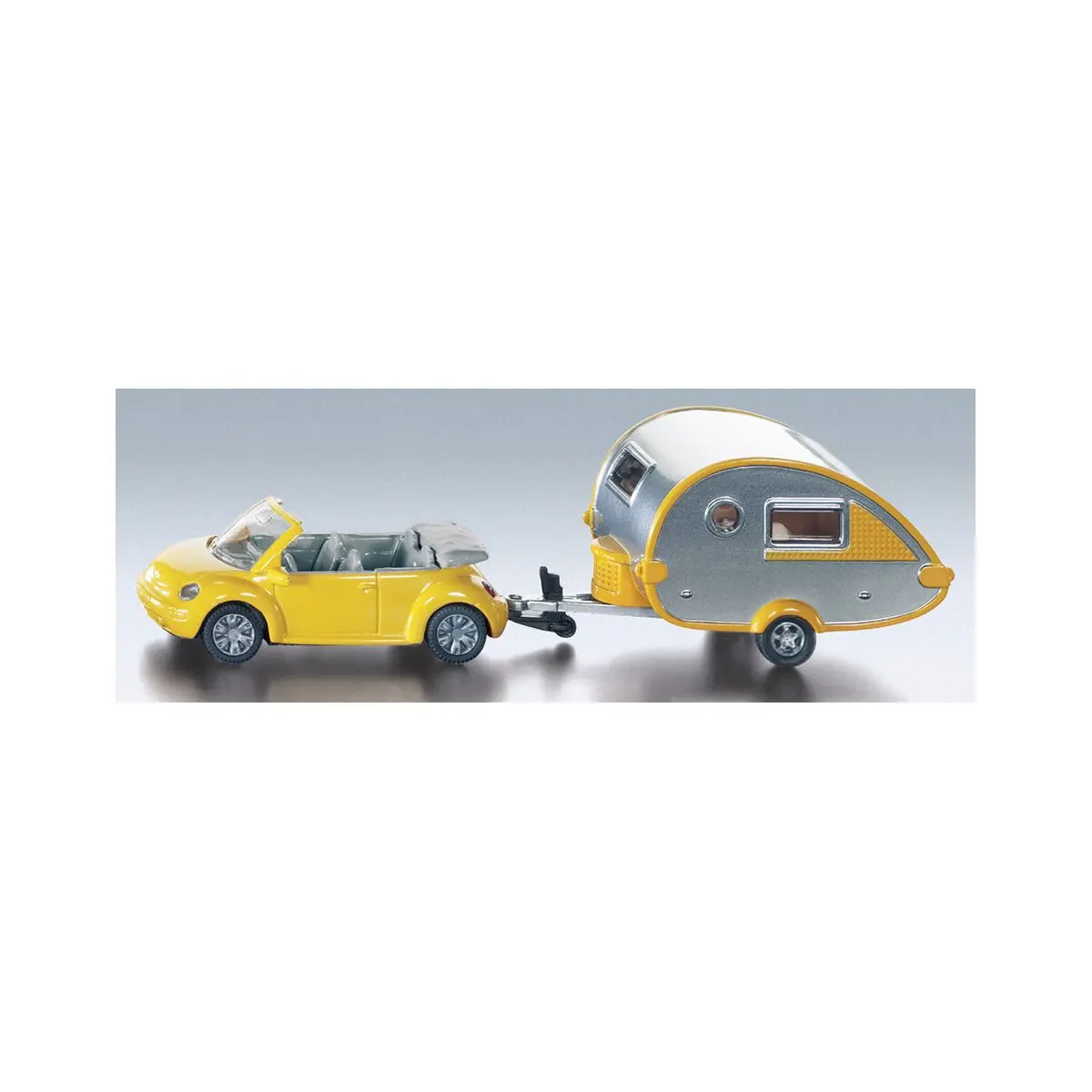 VW-Beetle Cabrio mit Tab-Wohnwagen