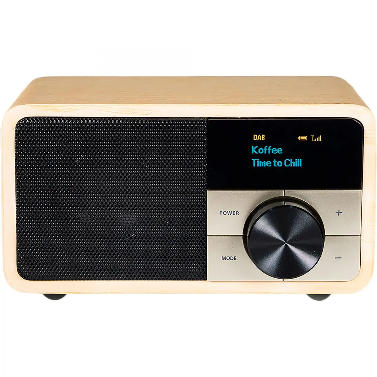 Radio digital DAB+ 1 mini, lemn deschis