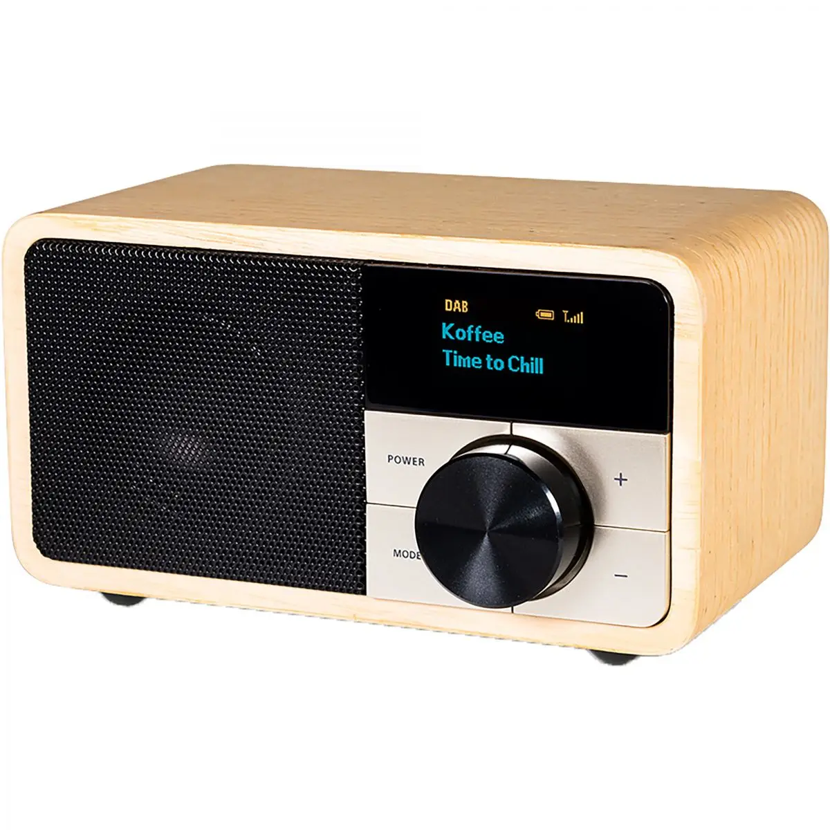 Radio digital DAB+ 1 mini, lemn deschis