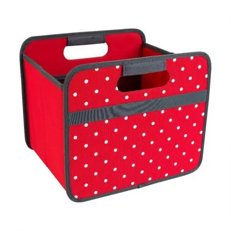 Skladací box Meori Classic, Hibiscus Red, Dots, veľkosť S