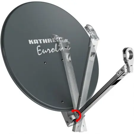 KEA 650 G műholdrendszer, fehér, lehajtható LNB karral