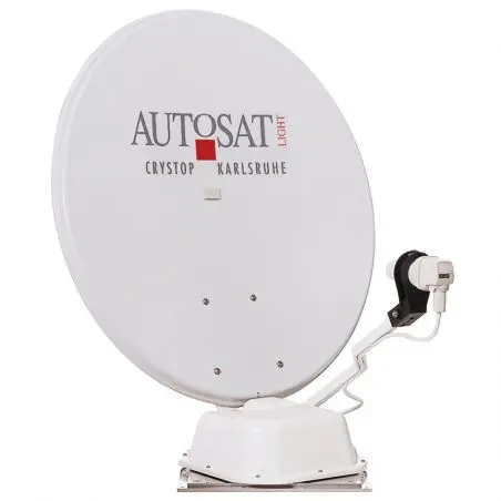 Satelitný systém AutoSat Light S Digital Single s 1-tlačidlovým ovládacím panelom, biely