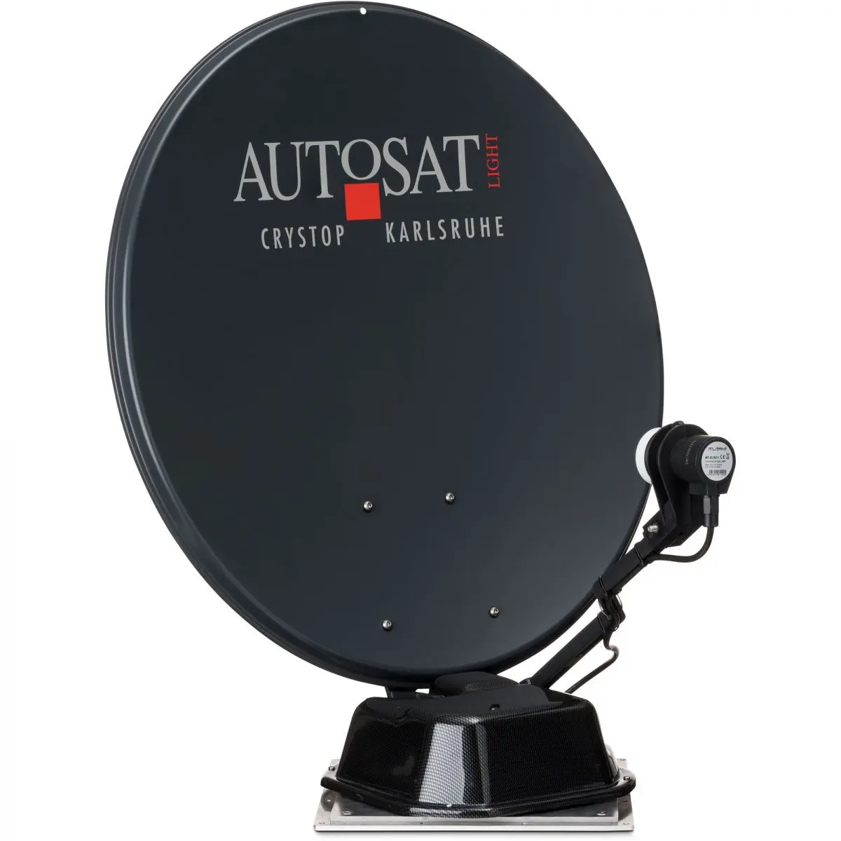 Műholdas rendszer AutoSat Light S Digital Single 1 gombos vezérlőpanellel, fekete