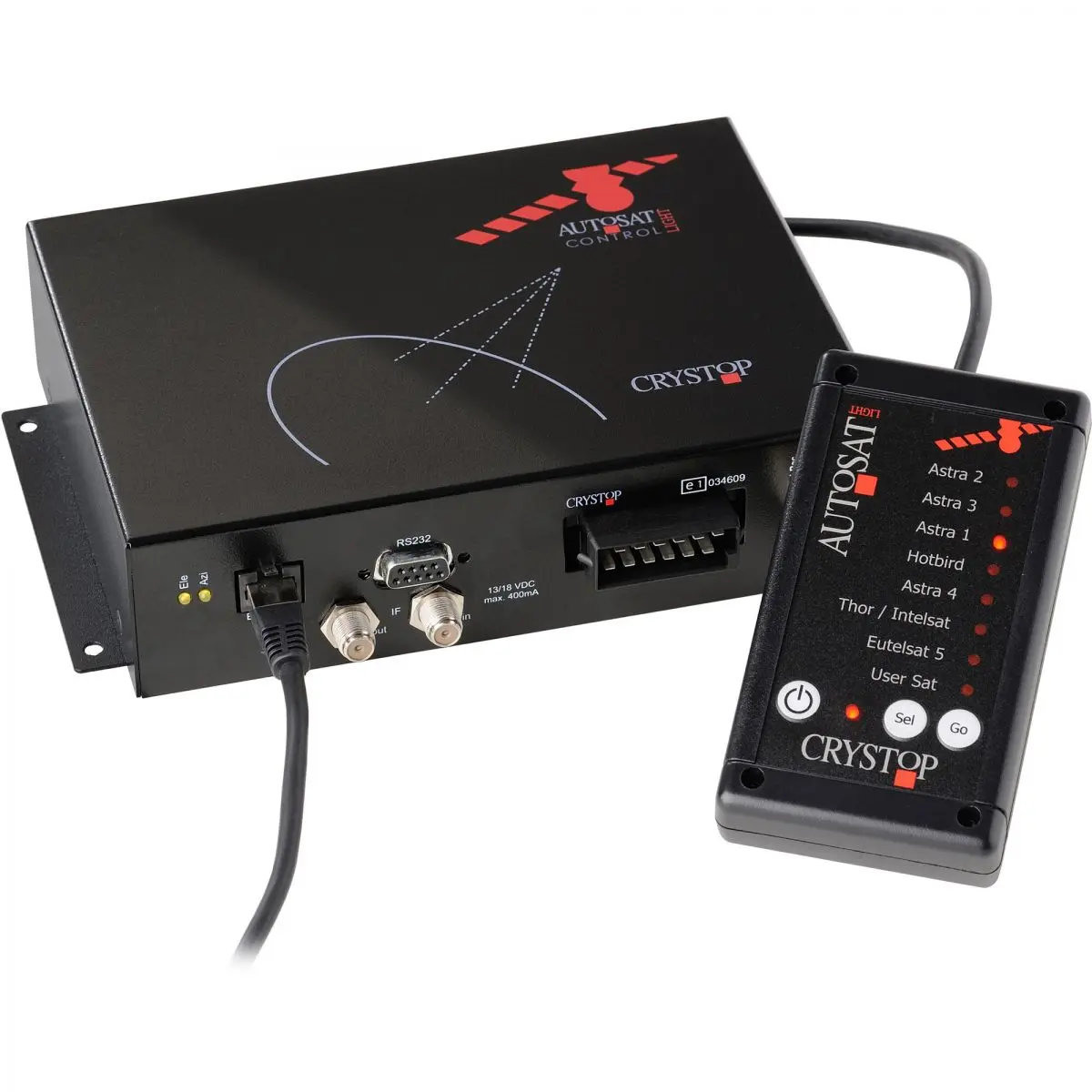 Műholdas rendszer AutoSat Light S Digital Single, fehér