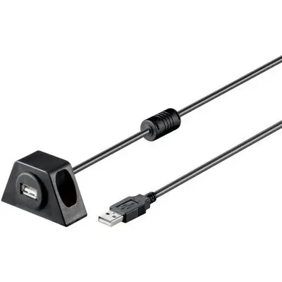Prelungire USB 2 m cu priză încorporată