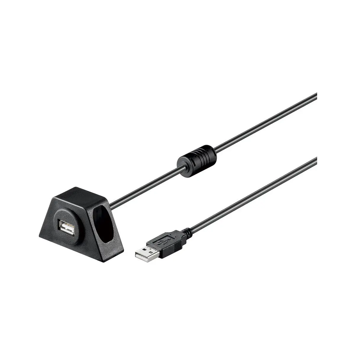 2 m-es USB bővítő beépített aljzattal