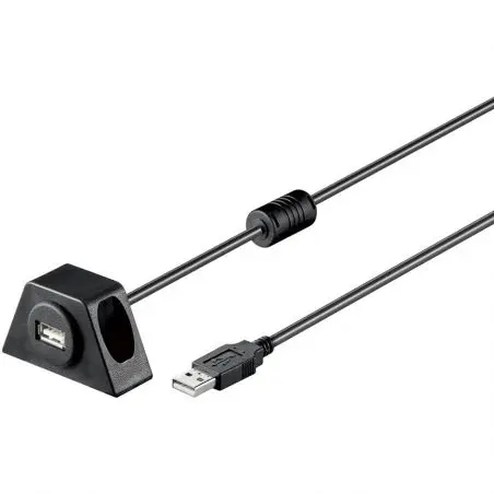 2 m-es USB bővítő beépített aljzattal