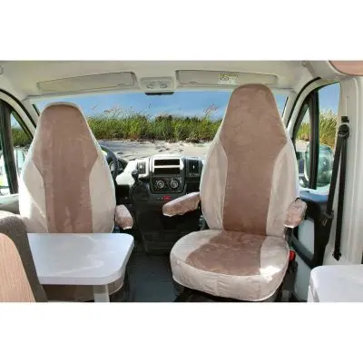 Védőhuzat az eredeti Fiat Ducato üléshez 2006/07-től, bézs / homok
