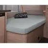Cearșaf de pat 137 x 195 (110 / 90) cm pentru un pat francez într-o rulotă, argintiu