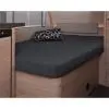 Vložené prestieradlo 137 x 195 (110 / 90) cm fr Francúzska posteľ v karavane, titánová