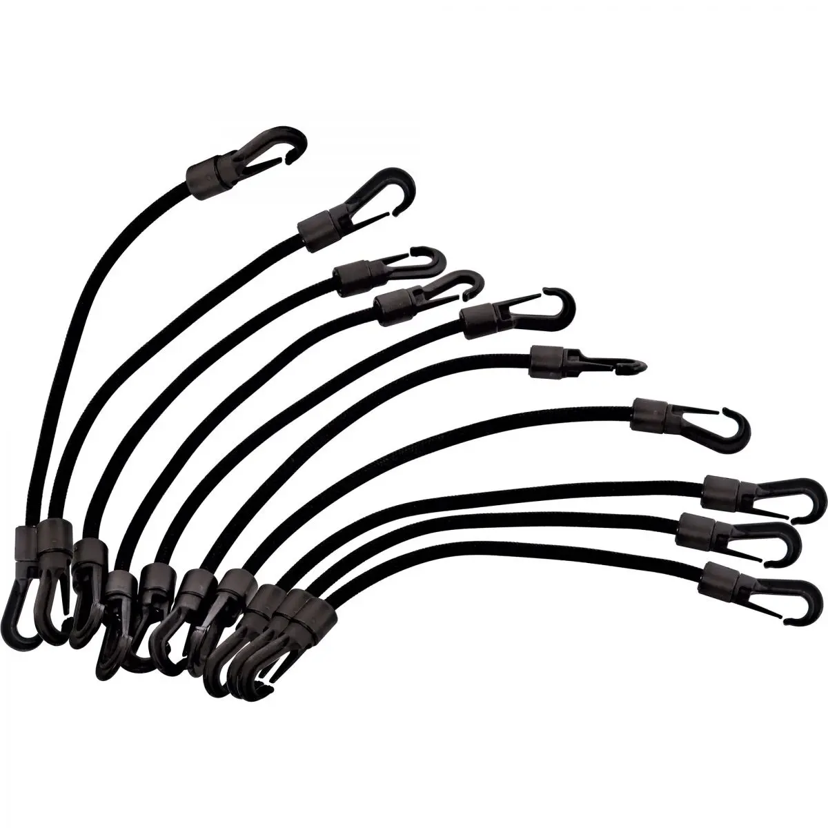 Targi cauciuc cu 2 carlige din plastic, lungime 80 cm, 10 buc