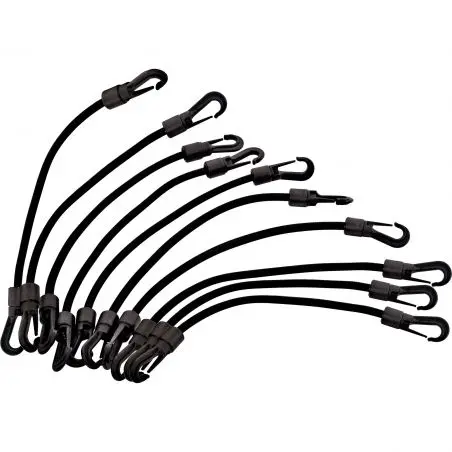 Targi cauciuc cu 2 carlige din plastic, lungime 80 cm, 10 buc