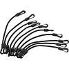 Targi cauciuc cu 2 carlige din plastic, lungime 28 cm, 10 buc