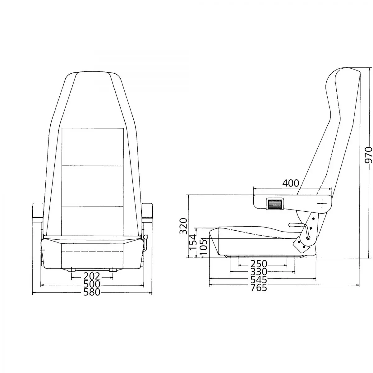 Sedadlo Sportscraft Pilot Seat S5.1, Atlantic Blue