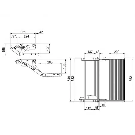 Thule step V15 12V 550 aluminiu