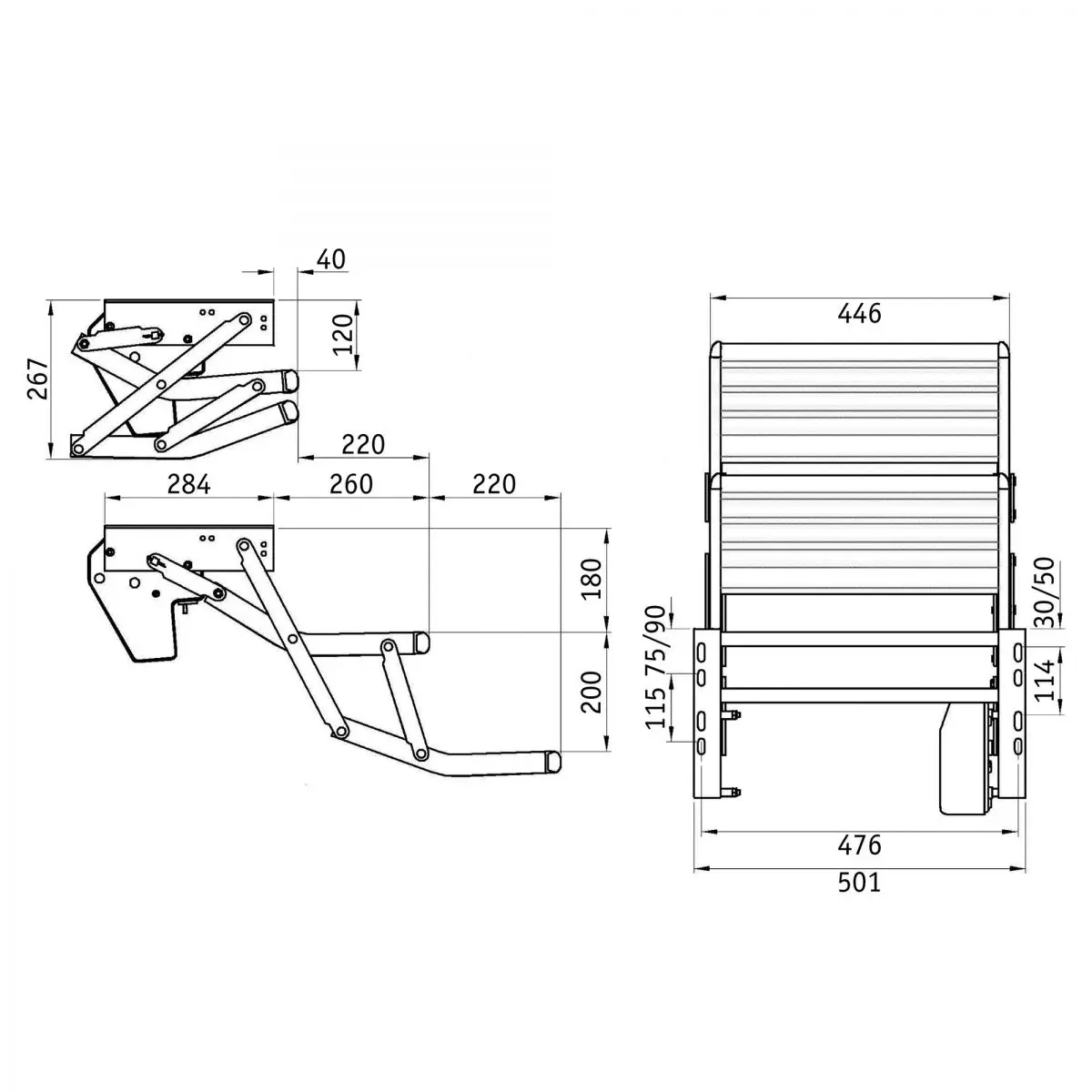 Thule Step 12V double 440 Alu