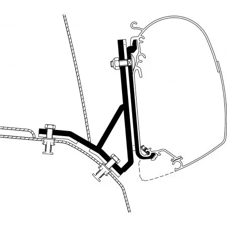 Adaptor de acoperiș Ducato H1 / Iveco H2 pentru seria TO 5