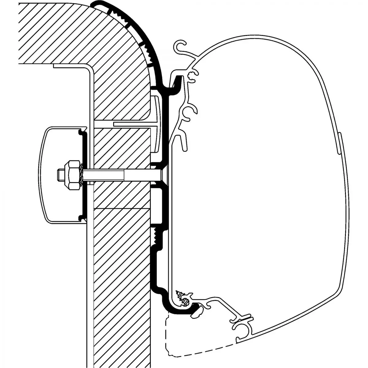 Adaptor pentru Brstner la TO seriile 5 și 8, lungime 4 m