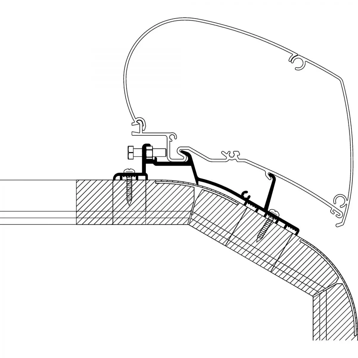 Adapter LMC Explorer és Cruiser 2018-tól a TO 6. és 9. sorozatig, hossza 3,5 m