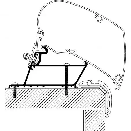 Malibu Tetőadapter TO 6-os és 9-es sorozathoz, hossza 3,5 m