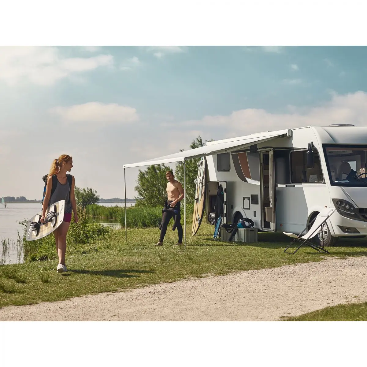 Napellenző TO 8000, 6 x 2,75 m, antracit ház, misztikus szürke