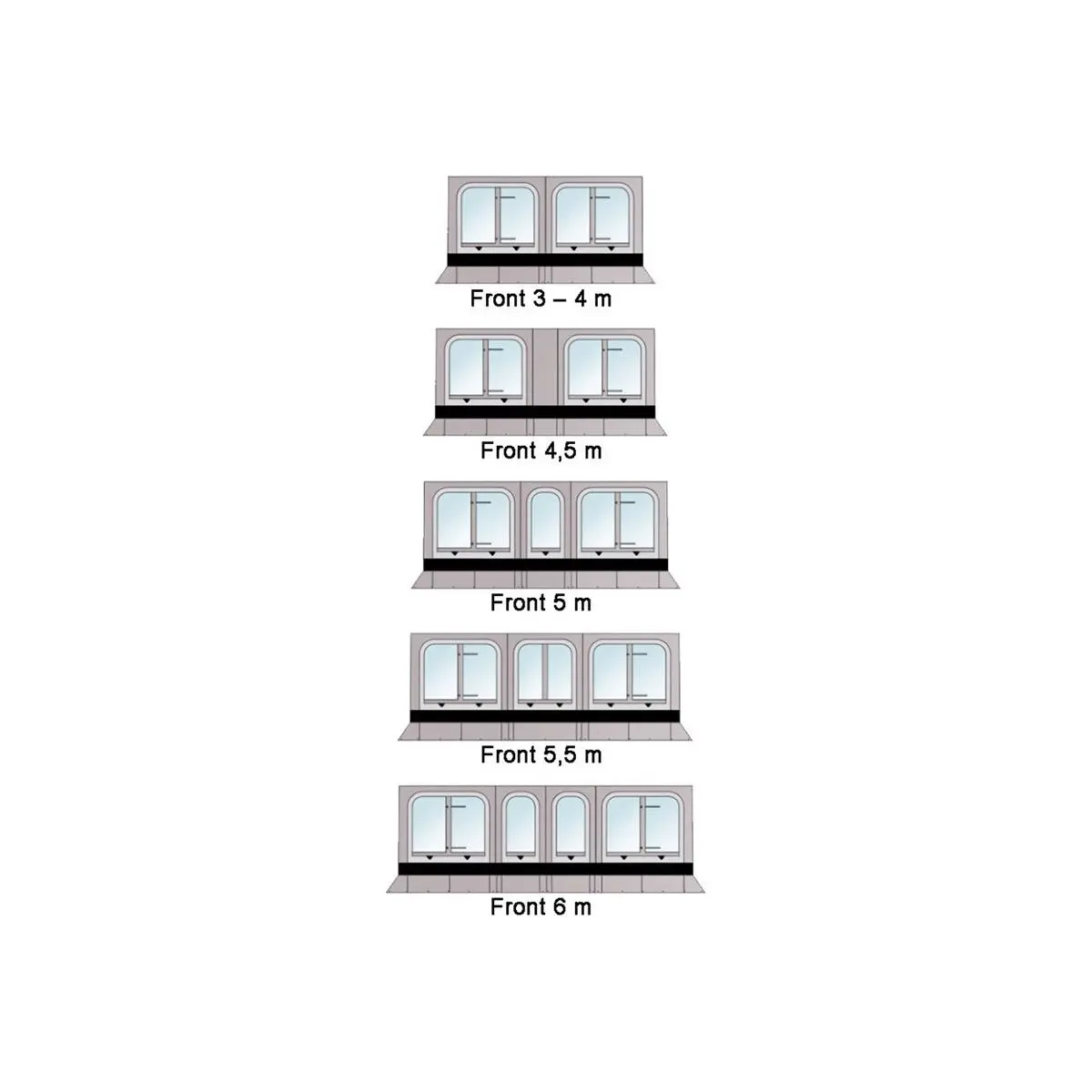 Thule Panorama pentru TO 6200 / 6300, lungime 3,5 m, înălțime L