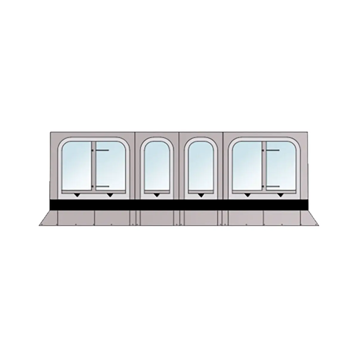 Thule Panorama pentru TO 5200, lungime 4,5 m, înălțime XL