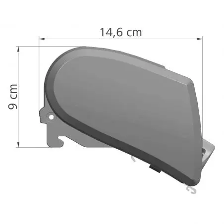 Copertina TO 6300, 3,25 x 2,5 m, carcasă albă, albastru safir