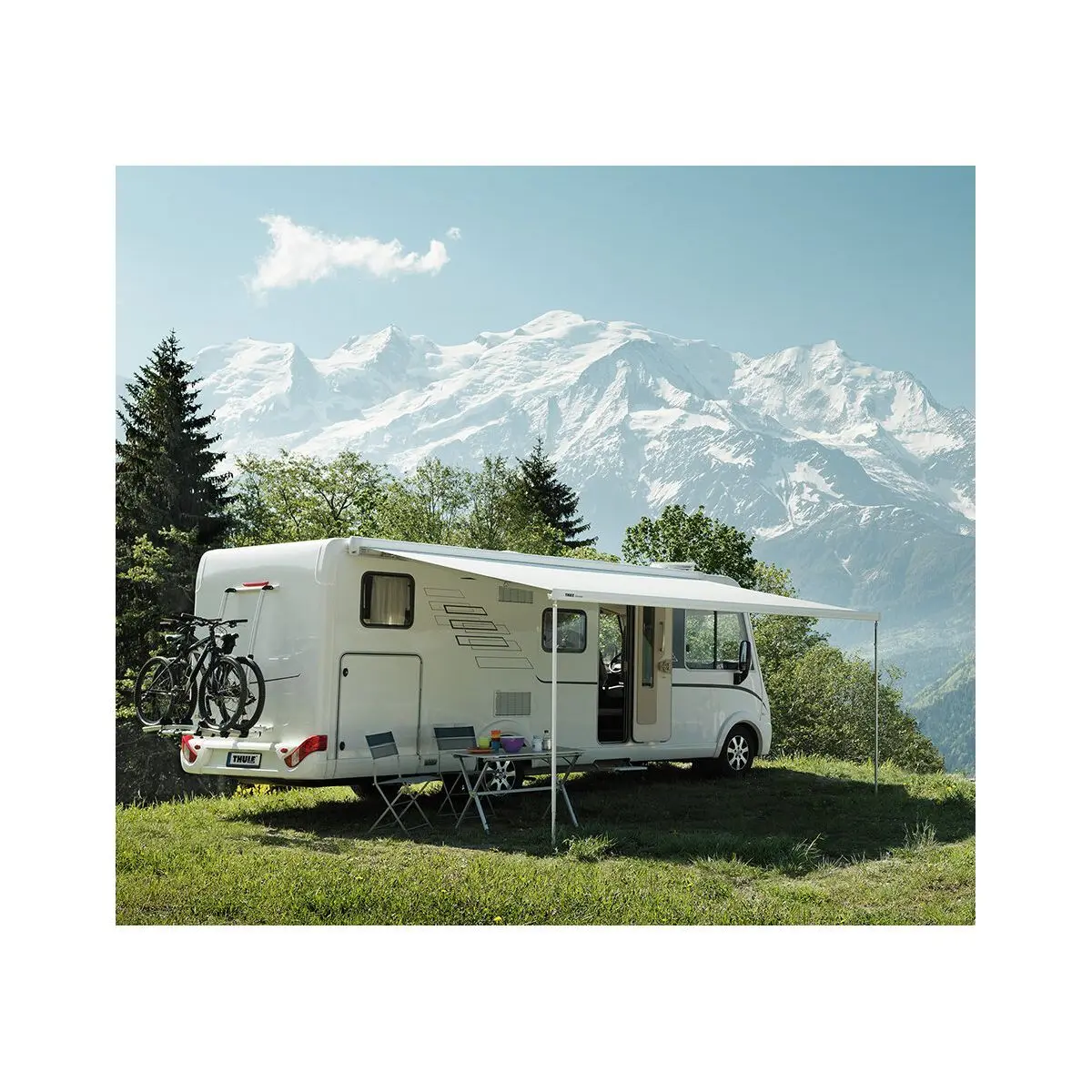 Copertina TO 8000 cu motor 230 V, 5 x 2,75 m, carcasa alba, gri mistic