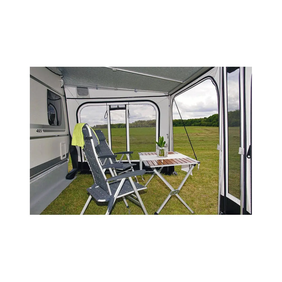 Pereche piese laterale Modul Basic pentru copertina WIGO Rolli Plus, extensie 2,5 m