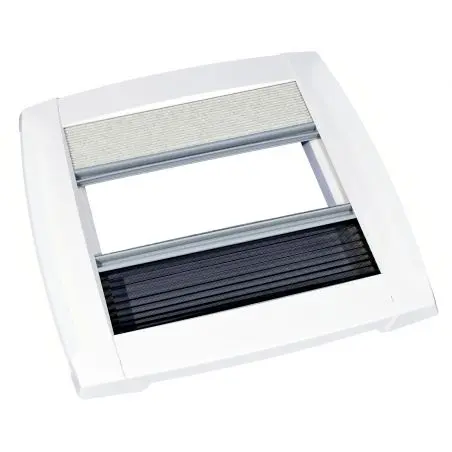 Vnútorný rám s plisovanými žalúziami kompletný - 400 x 400 mm LED