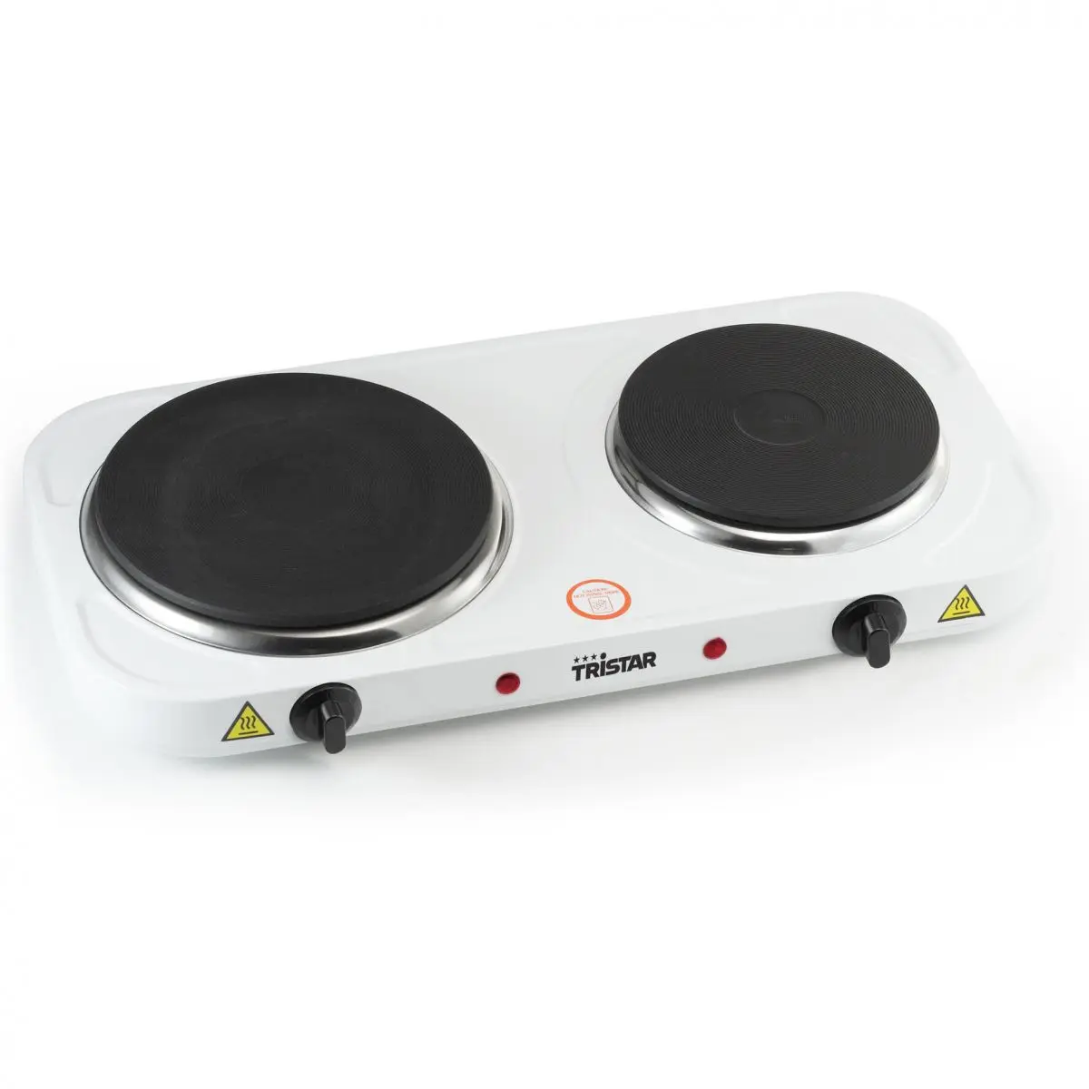 Elektrická varná doska - 2 horáky, 2500 W, biela
